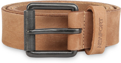 

Newport Men Brown Genuine Leather Belt, Tan