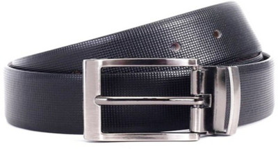 

ZURICH Men Formal Black Genuine Leather Reversible Belt, Black/brown