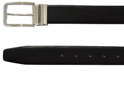 

ZURICH Men Formal Black Genuine Leather Reversible Belt, Black/brown