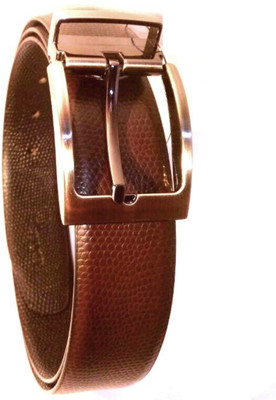

ZURICH Men Formal Brown Genuine Leather Reversible Belt, Brown/black