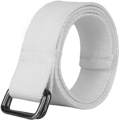 

Onlinemaniya Men & Women Casual White Canvas Belt