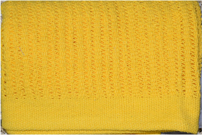 

Meilleur quills Self Design  Blanket(Cotton, Yellow, Grey, Grey;yellow
