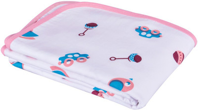 

Wonder Wee Printed  Blanket(Cotton, Light Pink Toys