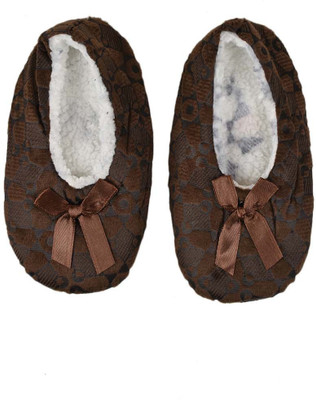 

Tiekart Cute Brown Flannel Booties Footwear for Baby Boys and Baby Girls Booties(Toe to Heel Length - 17 cm Brown)