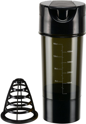 

Nrb Gym Protein Shaker Bottle 500 ml Shaker(Pack of 1, Black)