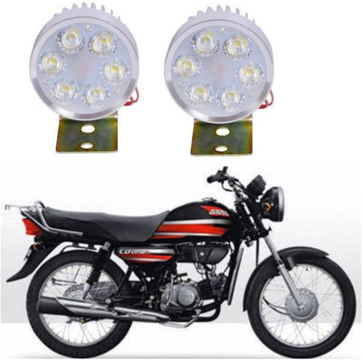 AUTOGARH M23 6 LED FOG HEADLIGHT FOR CD Dawn Parking Light Motorbike LED for Hero (15 V, 60 W)(CD Dawn, Pack of 2)