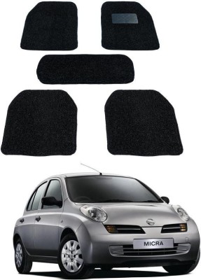 AUTO PEARL Plastic, PVC (Polyvinyl Chloride) Standard Mat For  Nissan Micra(Black)