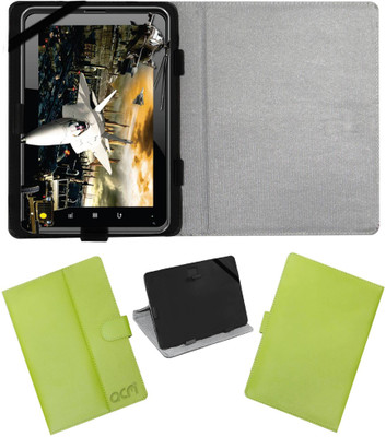 ACM Book Cover for Fujezone Smart Tab A200(Green, Cases with Holder)