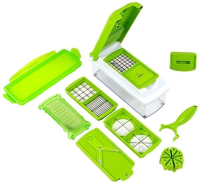 FStyler 7 In 1 Nicer Dicer Plus Vegetable Chopper Chopper(Green) available at flipkart for Rs.520