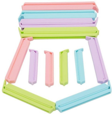

SOLDOUT GK Pack of: 12 Large ABS Plastic Polybag Clips(Set of 12, Multicolor)