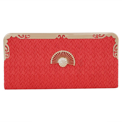 

HUSSIE Casual Red Clutch