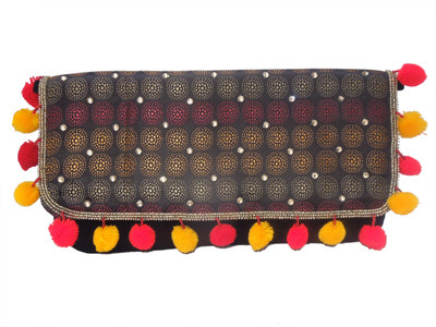 Spice Art Party Black Clutch