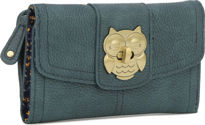 

Accessorize Women Green Artificial Leather Wallet(9 Card Slots), Teal