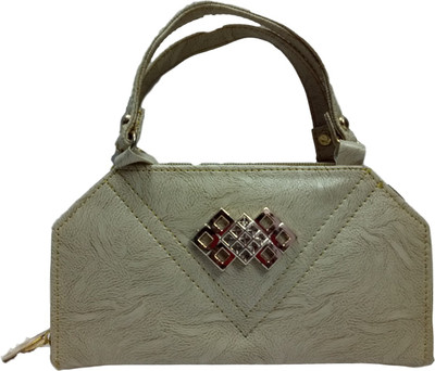

Sharp Party Beige Clutch