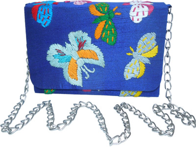 

Spice Art Party Blue Clutch
