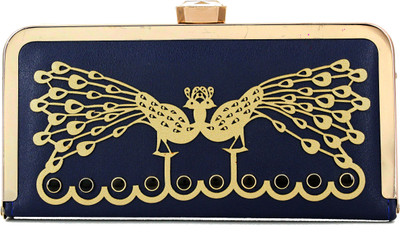 UTKARS FASHION Casual Blue Clutch