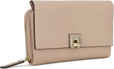 

Accessorize Women Casual Grey Artificial Leather Wallet(8 Card Slots), Pale pink