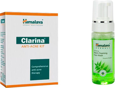 

Himalaya Clarina Anti Acne Kit, Purifying Neem Foaming Face Wash(Set of 2)