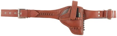 SHAH 32 Bore Pistol Cover with Belt Racquet Carry Case/Cover Free Size(Brown)