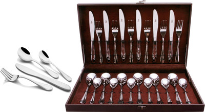 Shapes Cosmic Gift Box Stainless Steel Cutlery Set(Pack of 24) Shapes Cosmic Gift Box Stainless Steel Cutlery Set(Pack of 24)