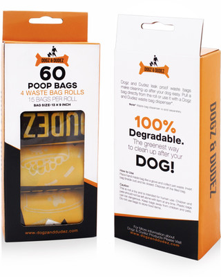 

dogz & Dudez Dog Waste Pickup Bags(15 Bags 4 Rolls)