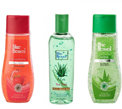 

Blue Heaven STRAWBERRY, TEA TREE & NEEM FACE WASH, 300ML, PACK OF 3, COMBO BY BEAUTYANDCARE Face Wash(300 ml)