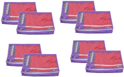 

Yellow Weaves Sari cover Non Woven Saree Cover 8 Pcs Combo FI1772(Purple)