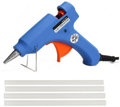 

Glun Blue Super mini 20W On Off Switch And Indicator With 4 Hot Melt Glue Sticks Standard Temperature Corded Glue Gun(7 mm)