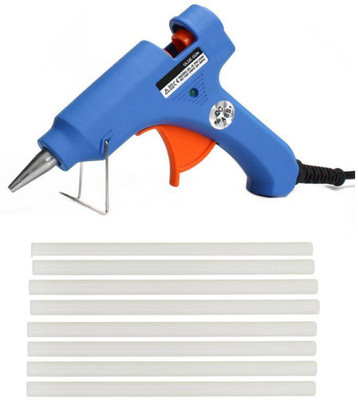 

Glun Blue Super mini 20W On Off Switch And Indicator With 8 Hot Melt Glue Sticks Standard Temperature Corded Glue Gun(7 mm)