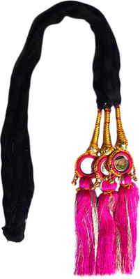 

Rapidsflow Punjabi Parandi hair Extensions For Women / Parandi Choti Hair For Women And Girls Braid Extension(Pink)