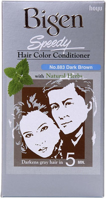 

Bigen Speedy Hair Color Conditioner With Natural Herbs Hair Color(No. 883 Dark Brown)