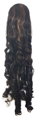 

Confidence Premium Quality Synthetic Ponytail Clip in Extensions One Piece With Golden Highlighting (M1) Hair Extension
