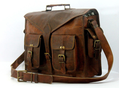 

Handcrafted exports Messenger Bag(Brown)