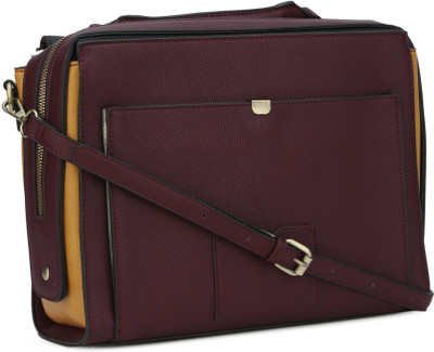 

Accessorize Shoulder Bag(Yellow, Maroon), Maroon;yellow