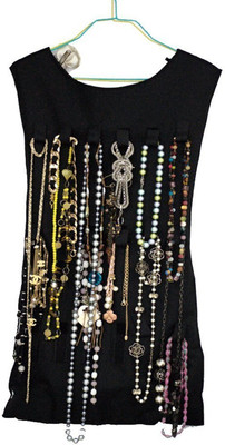 

BESDEALS.IN Best Deals - 2 Sided Dress Style Hanging Organizer for Jewelry and Makeup Accessories. Jewellery Organizer( )