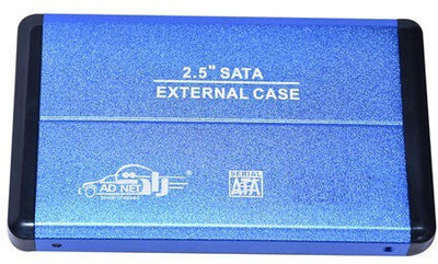 

Adnet Blue (external usb 3.0 casing for 2.5 sata laptop hard disk) 2.5 External Hard disk Enclosure(For External Hardisk, Blue)