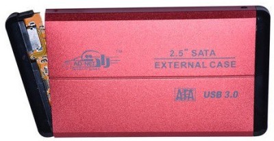 Adnet HDD 3.0 enclosure 2.5 External Hard Drive Enclosure(For 2.5 Inch Sata Hard Drive, Red)