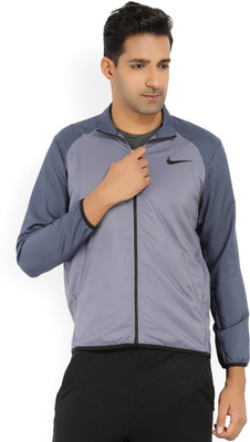nike full sleeve solid men's jacket