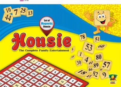 

Nici Housie Board Game with 48 Reusable Cards & Tile Fixable Board Game(Multicolor)