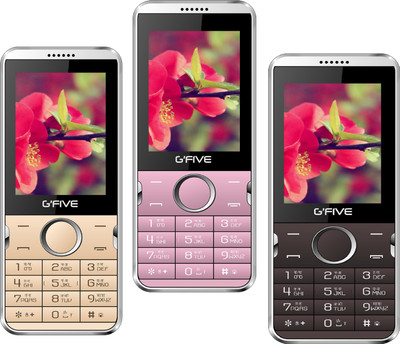 

Gfive WP89 Pack of Three Mobiles(Champagne Gold, Rose Gold, Coffee)