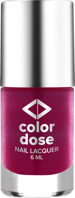 Color Dose Nail Polish Glittery Purple