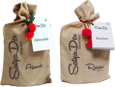

SatyaDev Almond-Raisins Assorted Nuts(400 g, Pouch)