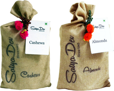 

SatyaDev Almond-Cashew Assorted Nuts(400 g, Pouch)