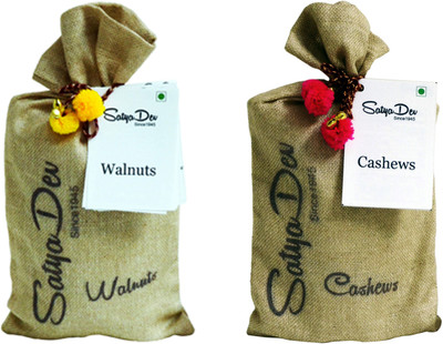 

SatyaDev Cashew-Walnut Assorted Nuts(400 g, Pouch)