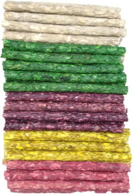 SAWAY Twisted Healthy Munchy Stick Mix Flavor (Pack Of 1kg ) Beef, Chicken Dog Chew(1000 g, Pack of 1)