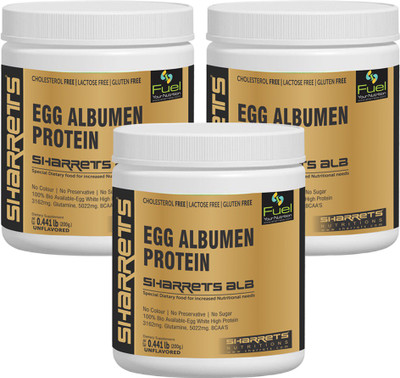 

Sharrets Nutritions NON GMO EGG WHITE (ALBUMEN) PROTEIN - UNFLAVORED 3 X 0.441lb [ Sports Supplements , Energy Drink ] Egg Protein(600 g, Unflavored)