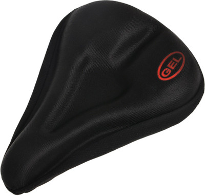 

AlexVyan Soft Silicone Cushion Saddle Pad Black Bicycle Seat Cover Free Size Saddle(Black)