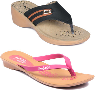 

Asian Women Multicolor Wedges