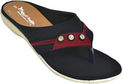 

Alert India Women Black::Beige Flats