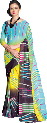 Ratnavati Printed Daily Wear Georgette Saree(Multicolor) Flipkart